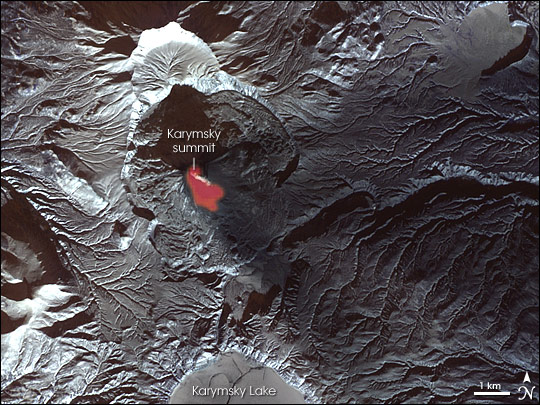 Karymsky Volcano on Kamchatka