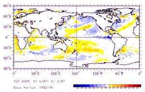 May Sea-Surface Temperature Anomalies