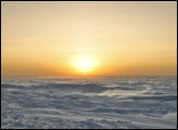 Spring Sunrise Over South Pole