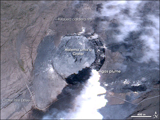 Halema'uma'u Crater Gas Plume