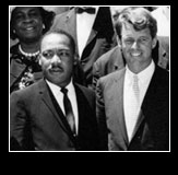 Martin Luther King Jr. meets with then Attorney General Robert Kennedy and the White House. Courtesy John F. Kennedy Library