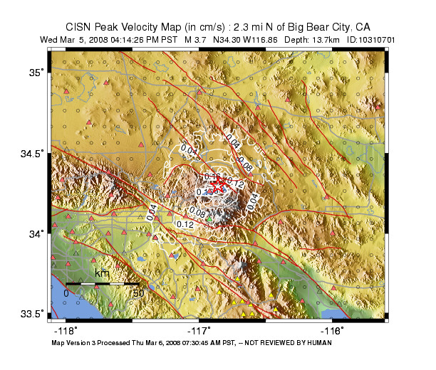 Peak Ground Velocity Image