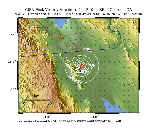 Peak Ground Velocity Image