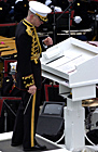 The United States Marine Band, "The President's Own," performs under the direction of Lt. Col. Michael J. Colburn during the Presidential Inauguration Washington, D.C., Jan. 20, 2005. More than 5,000 men and women in uniform are participating in events surrounding the 55th Presidential Inauguration. Defense Dept.  photo by U.S. Air Force Tech. Sgt. Kevin J. Gruenwald 