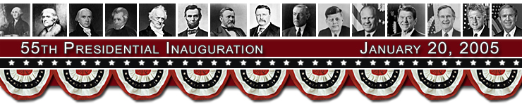 Banner art:  55th Presidential Inauguration Honors Troops