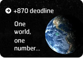 870 deadline - One world, one number...870