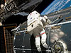 Spacewalker Rex Walheim on Columbus.