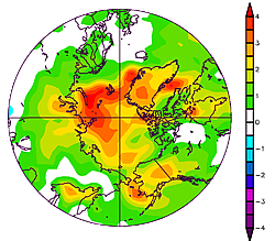 Figure 5: Surface temperature anomaly