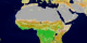 This animation of Africa shows each of the 17 MODIS landcover classes individually and then the series repeats with the classes appearing together.