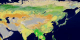  This animation of Asia shows each of the 17 MODIS landcover classifications individually and then the series
repeats with each of the classes being shown additively.