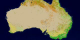 This animation of Australia shows each of the 17 MODIS landcover classes individually and then the series repeats additively.