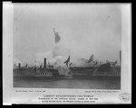 [Photographic print showing the Statue of Liberty with boats sailing in front]