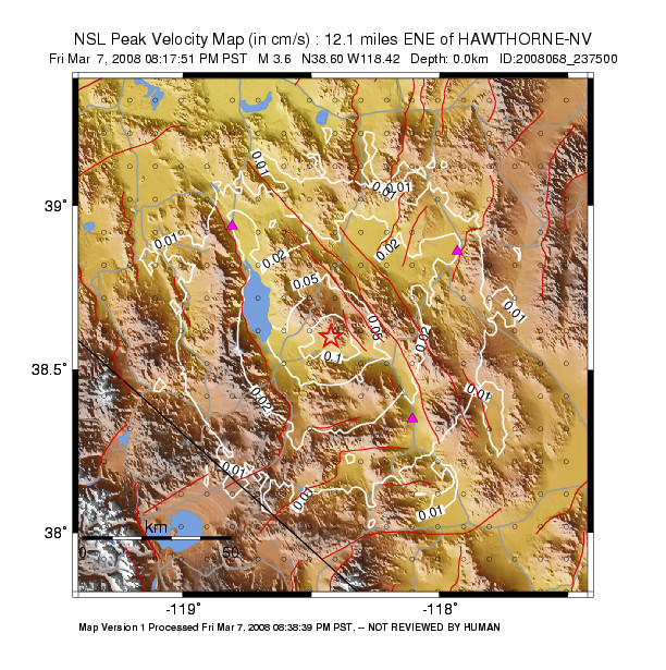 Peak Ground Velocity Image