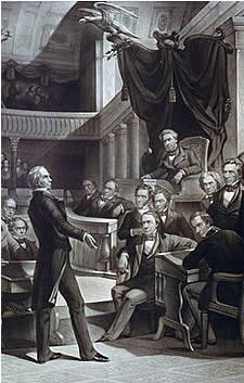 The United States Senate, A.D. 1850, drawn by P. F. Rothermel ; engraved by R. Whitechurch