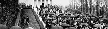 A picture of the Memorial Building Dedication Ceremony in 1911