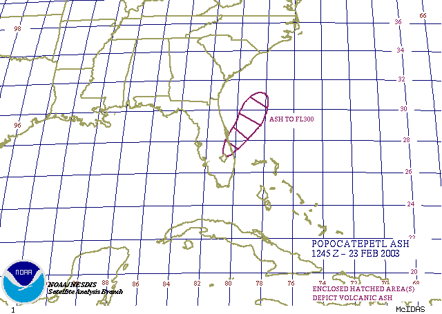 Graphic Map Depicting Ash