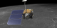 Here we follow LRO as it moves along it's orbit high above the lunar surface.