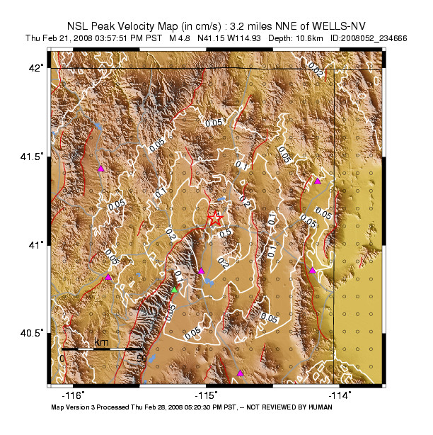 Peak Ground Velocity Image