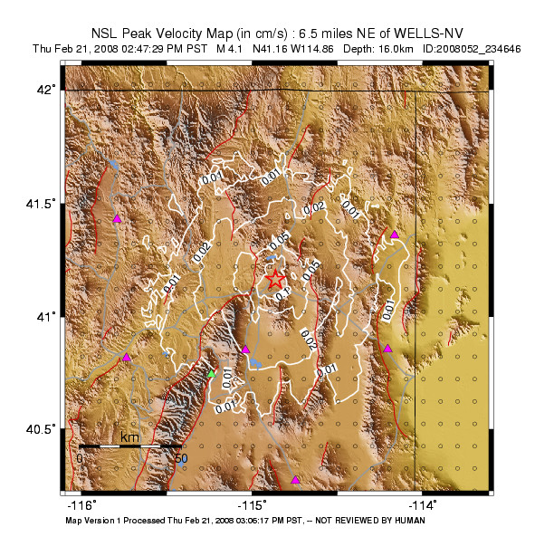 Peak Ground Velocity Image