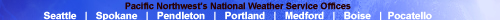 office id bar with a Link to the NWS Portland page