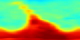 This animation shows hydrogen chloride (HCl) in the atmosphere from August 13 through October 15, 2004. Red represents high concentrations; blue represents low concentrations. The spatial resolution is low: each pixel covers an area of 5 degrees longitude by 2 degrees latitude, so the entire world (except for 1 degree at each pole) is covered by the 72x89 pixel images.