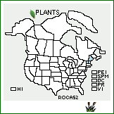 Distribution of Rosa carolina L. var. setigera Crép.. . 