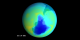 Stratospheric Ozone level for October 24, 1985.