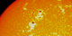 Close-up on the sunspot group.