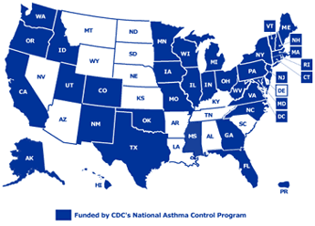 Asthma Program Activities Map