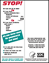 "Ask Your Doctor about Pneumococcal Shot Brochure Today" card - English version