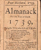 Poor Richard, 1739. An Almanack for the Year of Christ 1739.