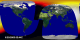 This animation shows incoming solar flux corresponding
to 29 orbits (2 days) of CERES measurements, from June 20-21, 2003.  This data
is calculated using data from SORCE for the flux magnitude at the Earths orbit,
coupled with solar incidence angles based on CERES measurement locations and
times.