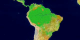This animation of South America is a series of false color MODIS images.  The movie starts at a blank global view, zooms to South America and then brings in each MODIS landcover class individually.  After each class has been seen individually the series repeats and the classes are shown together.