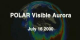 An animation of the visible aurora in the northern hemisphere on July 16, 2000 as measured by Polar