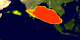 This animation shows levels of sulfur dioxide in the atmosphere after the volcanic eruption of Mt. Pinatubo in the Philippines.