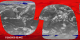 This animation shows 29 orbits (2 days) of outgoing longwave radiation, form June 20-21, 2003.  The measurements are superimposed over a global infrared cloud cover composite from the same period.
