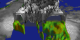 Peel away the clouds to reveal Hurricane Hernans rain structure.  Yellow represents 0.5 inches of rain per hour, green is 1.0 inches of rain per hour and red is 2.0 or higher.