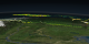 This image shows another close-up view of the profile of CALIPSO total attenuated backscatter from 2006-06-15. The view is looking eastward over eastern India. The Himalayan Mountains are on the left. The near- horizontal line in the foreground marks the 90 degree east longitude.