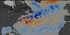 This animation show a year in the life of global ocean temperatures, June 2, 2002 to May 11, 2003. Blue indicates the coolest water, Red the warmest. 