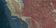 Tamarisk habitat suitability for the state of California.