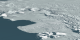 This animation flys over the Thwaites Glacier exposing the line of grounded icebergs and into Pine Island Bay to view the Pine Island Glacier.  This animation does not use ICESat topography, but it is match-framed to animation ID 3294 which does have topography.
