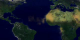 An animation showing dust being blown westward over the Atlantic from northern Africa in July 2000, from aerosol measurements taken by Earth Probe TOMS