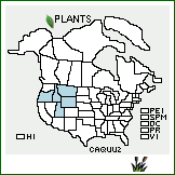 Distribution of Camassia quamash (Pursh) Greene ssp. utahensis Gould. . 