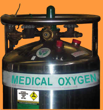 proper labeling of a medical oxygen canister