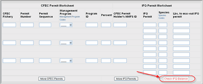 CFEC Permit worksheet