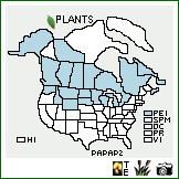 Distribution of Parnassia palustris L. var. parviflora (DC.) B. Boivin. . Image Available. 