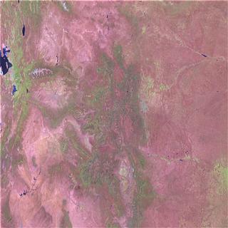 Landsat view of the central United States.