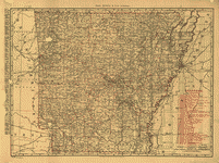 ...Arkansas

showing all railroad, cities, towns, villages, post offices, lakes, rivers, etc., 1898