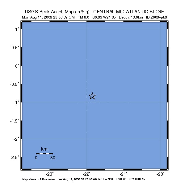 Peak Ground Acceleration Image