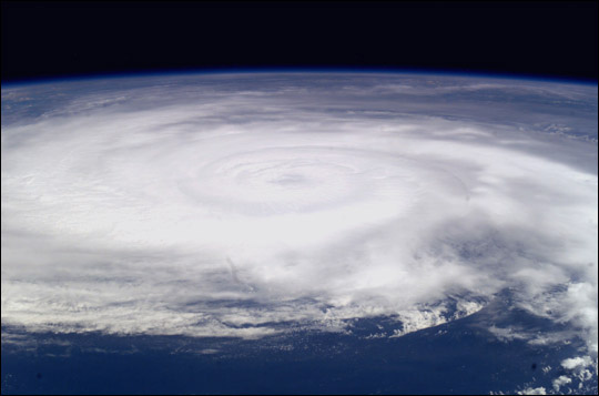 Hurricane Fabian Image. Caption explains image.